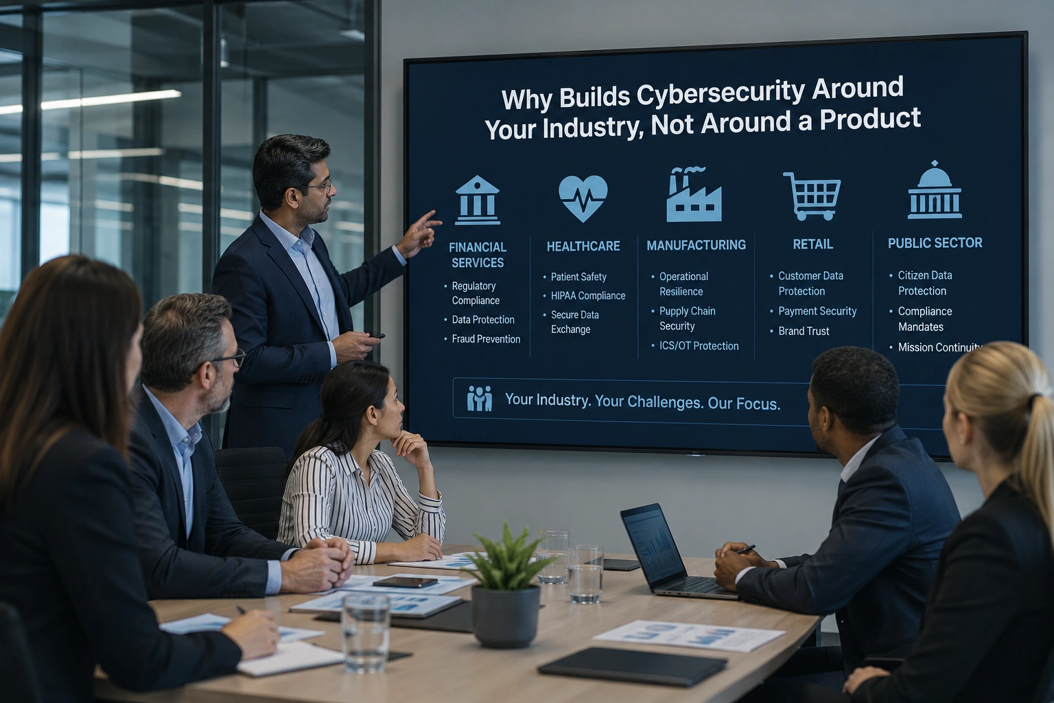 KL Tech Consulting cybersecurity engineer reviewing threat alerts for a Yonkers NY business