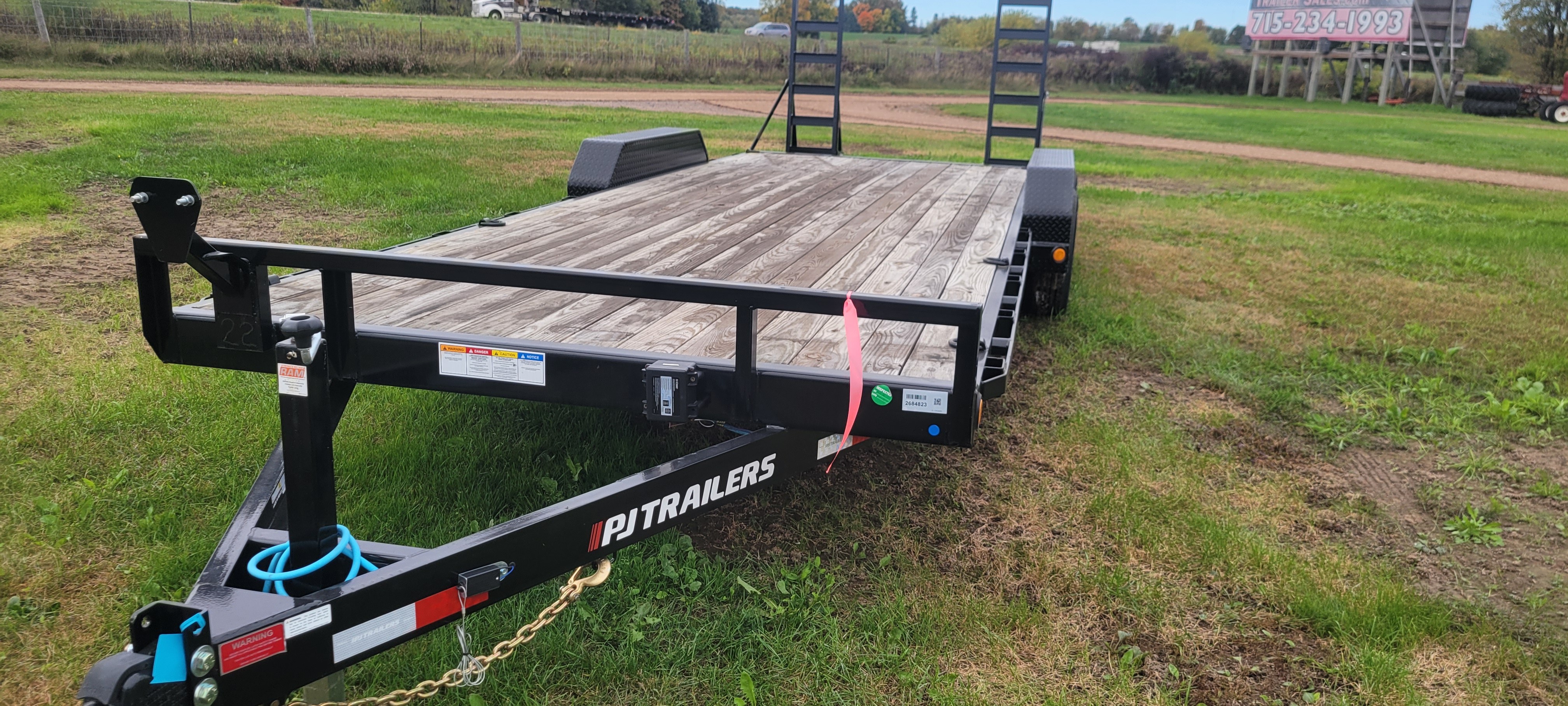 22' equipment trailer rental in Rice Lake, WI