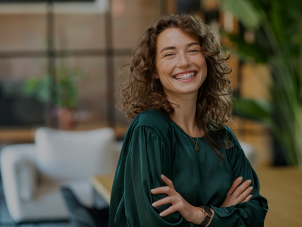 Confidence — professional woman in control