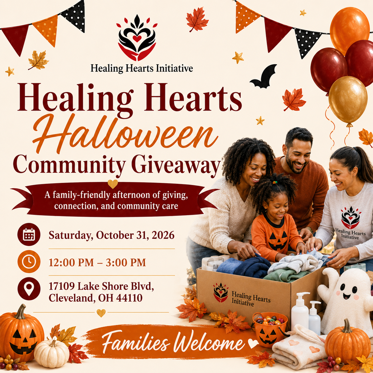 Healing Hearts Halloween Community Giveaway graphic