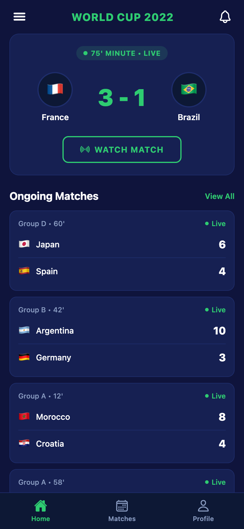 World Cup Tracker capture 1