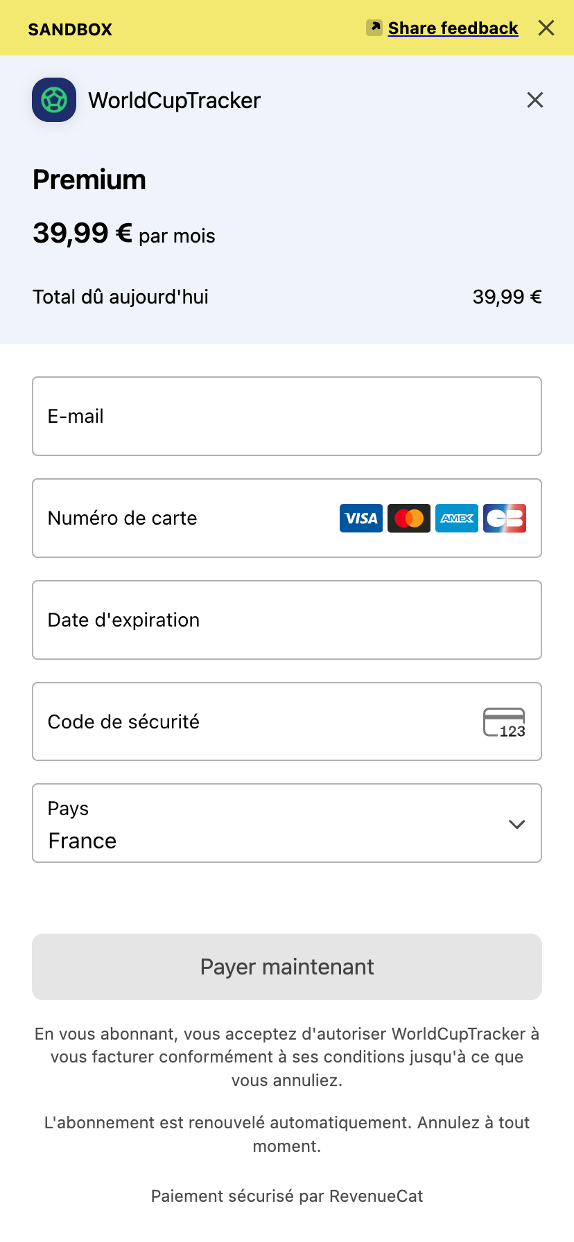 World Cup Tracker capture 4