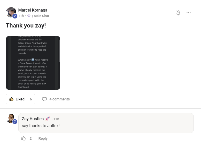 Marcel Kornaga — Thank you Zay