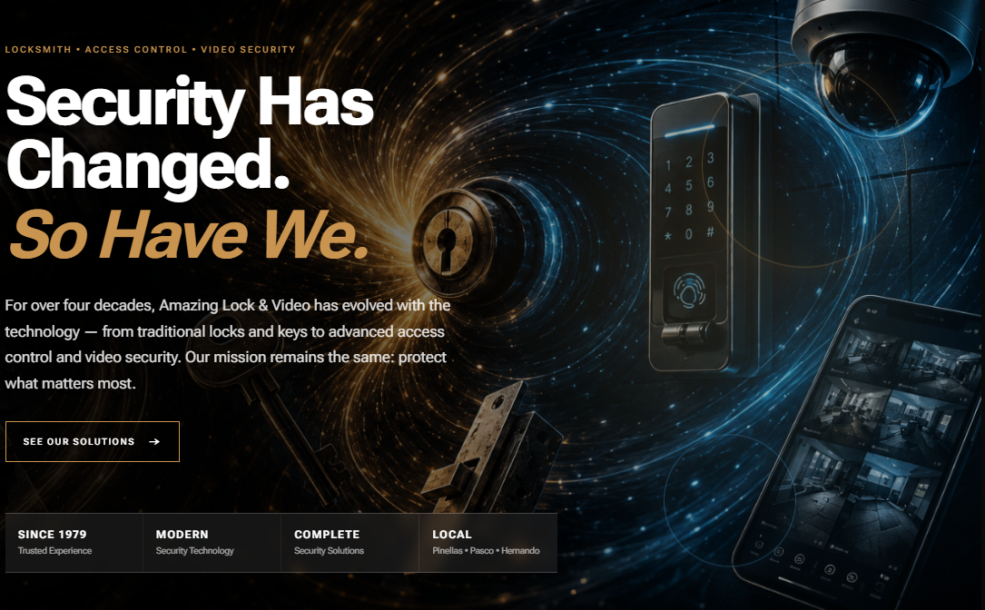 Amazing Lock and Video security evolution section