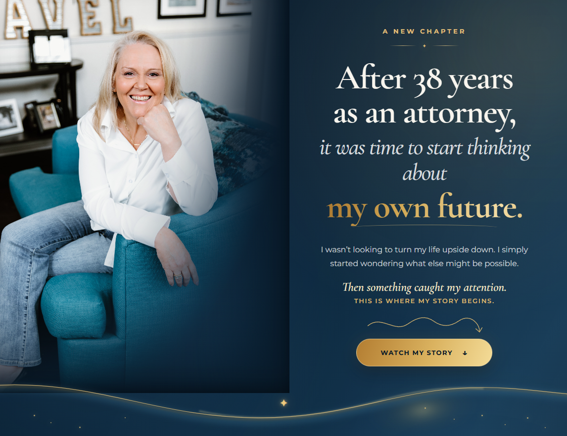 Elevate by Kim landing page hero