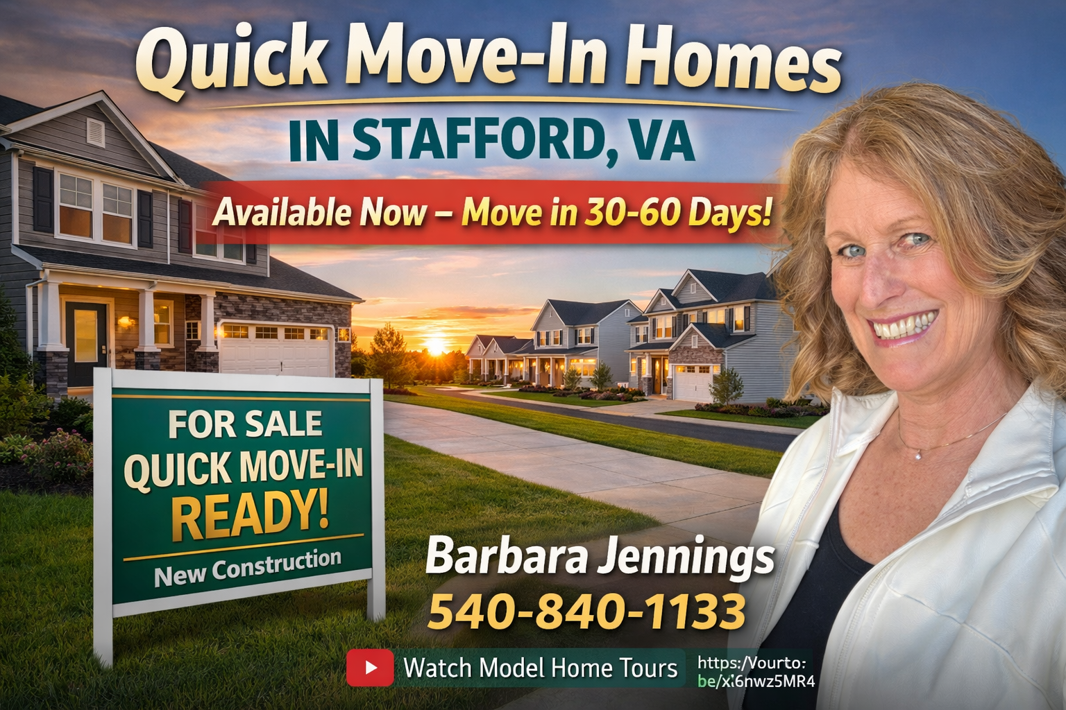 Quick move in new construction  homes in stafford VA