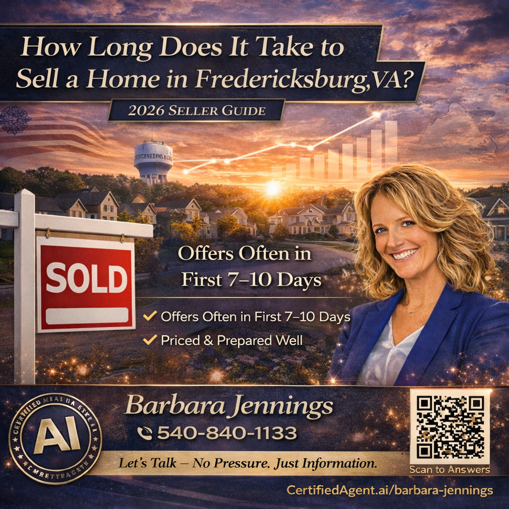 How long does it take to sell a house in Fredericksburg Va in todays market 