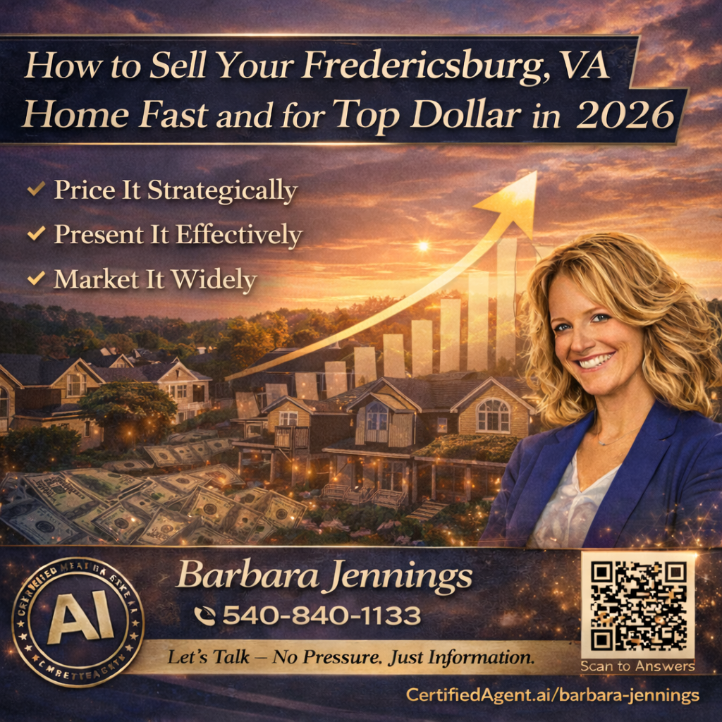 what does it take to sell my Fredericksburg va house this year 