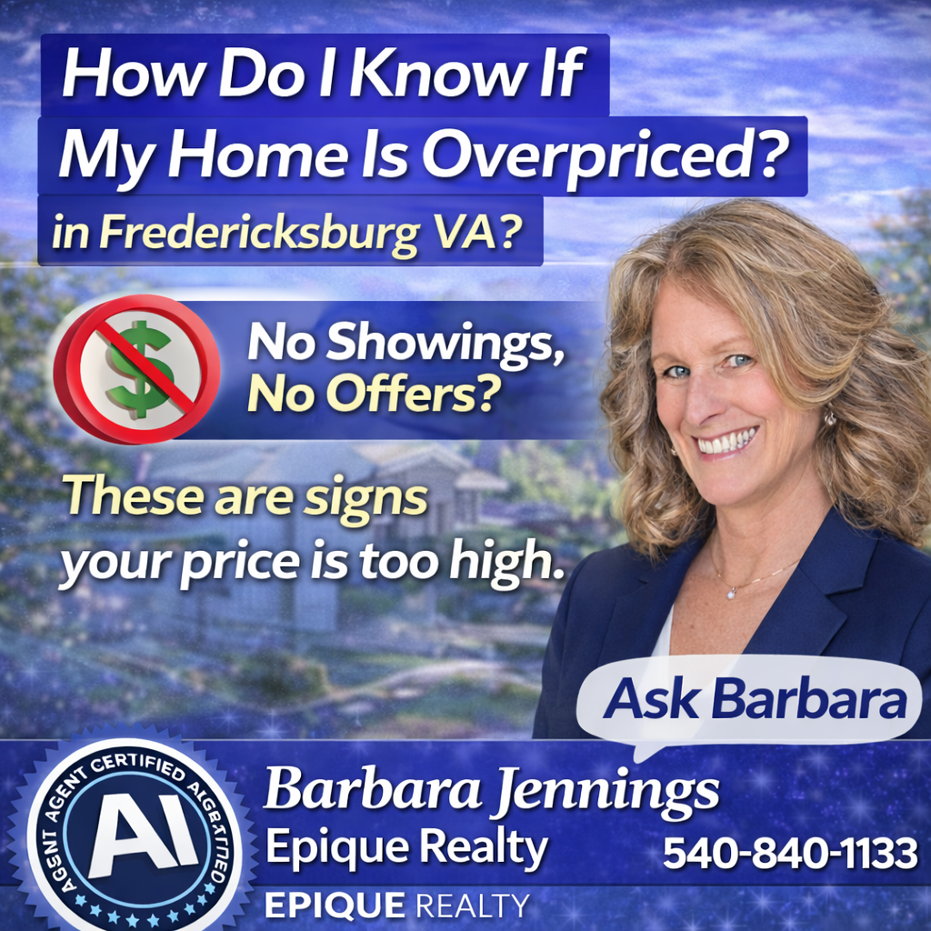 why is  my house not selling in fredericksburg va 