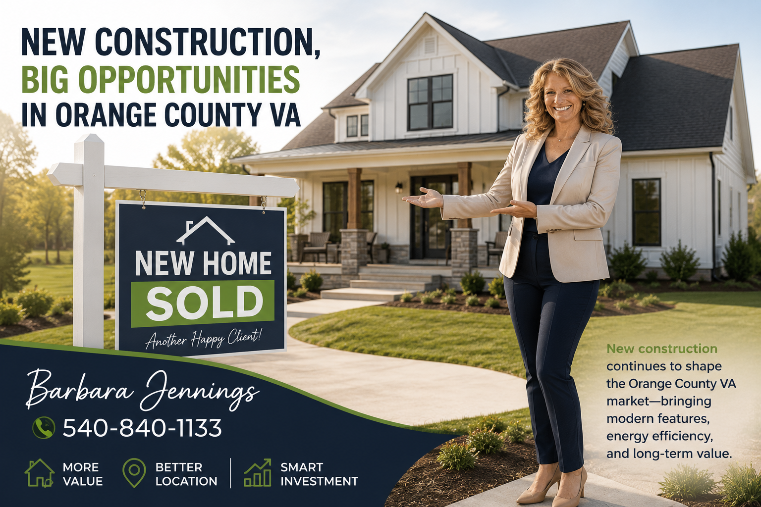 New construction realtor in Orange Va 