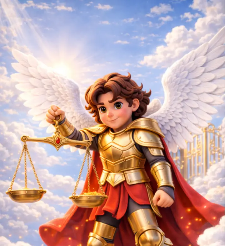 Illustration of Saint Michael the Archangel, page 21 of the 2nd Edition book
