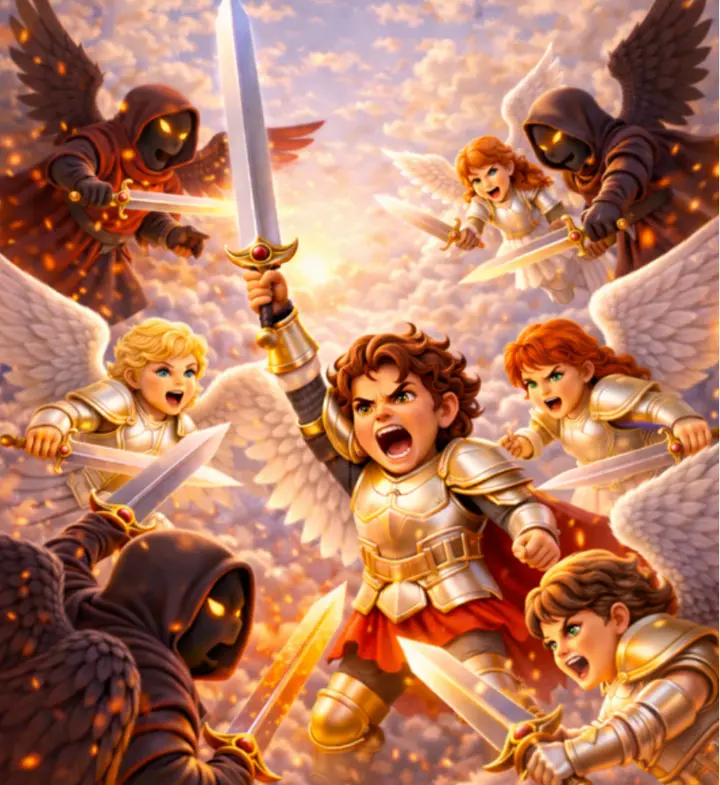 Illustration of Saint Michael the Archangel, page 17 of the 2nd Edition book
