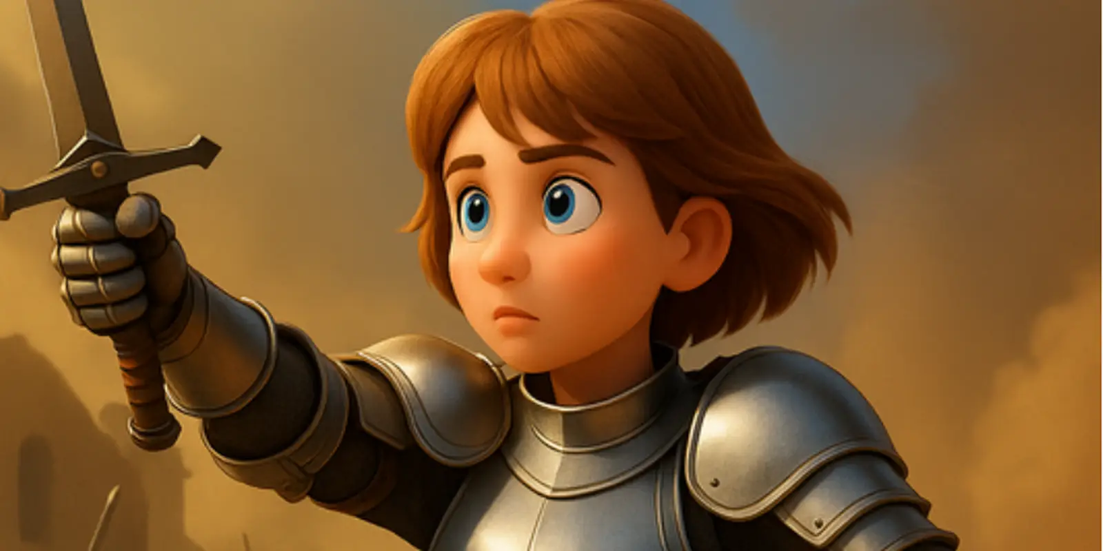 Illustration of Saint Joan of Arc from the 2nd Edition book