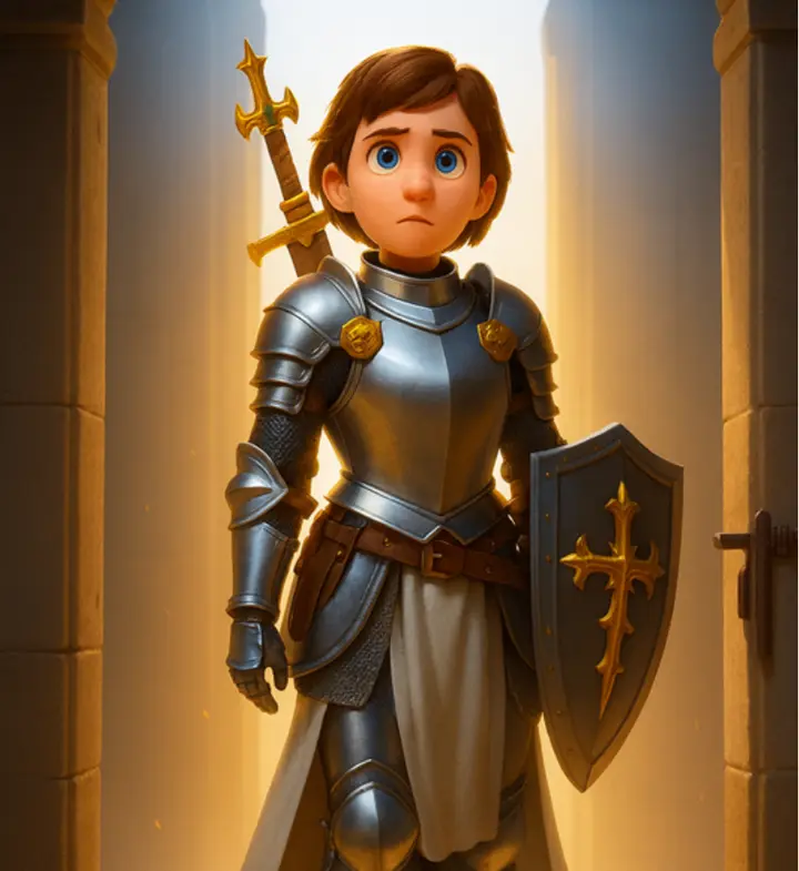 Illustration of Saint Joan of Arc, page 31 of the 2nd Edition book