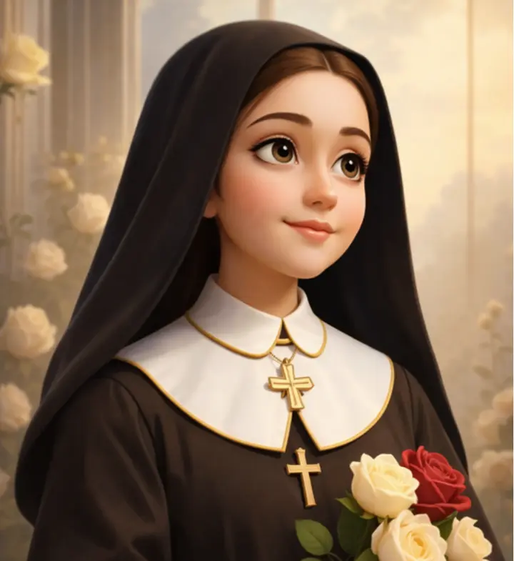 Illustration of Saint Thérèse of Lisieux, page 37 of the 2nd Edition book