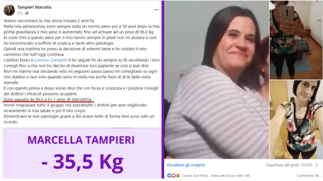 Risultato cliente -35,5 kg