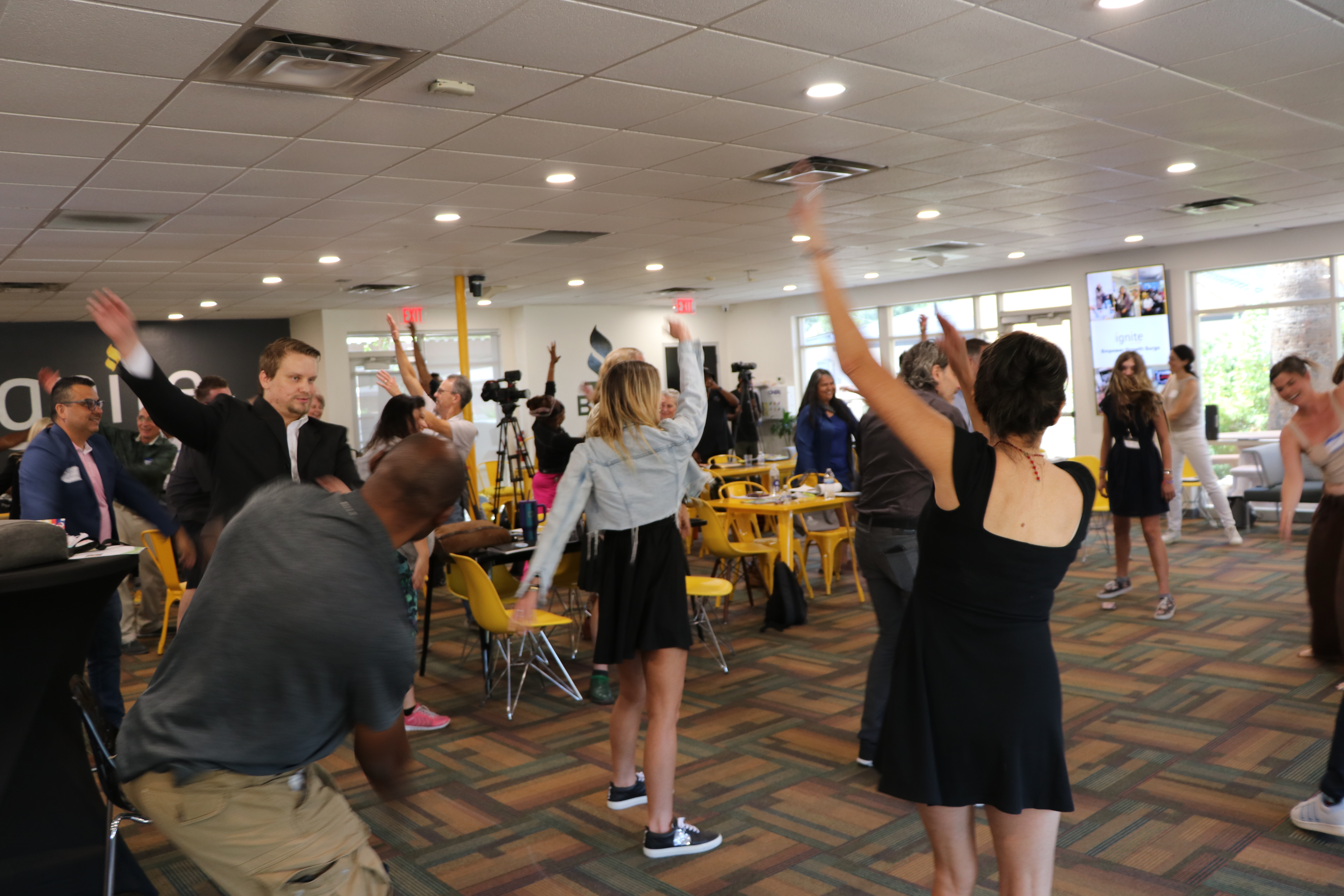 Professionals gathered at an event.