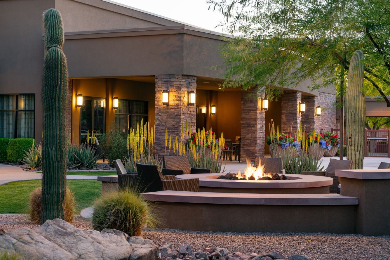 Courtyard area at the Scottsdale event venue.