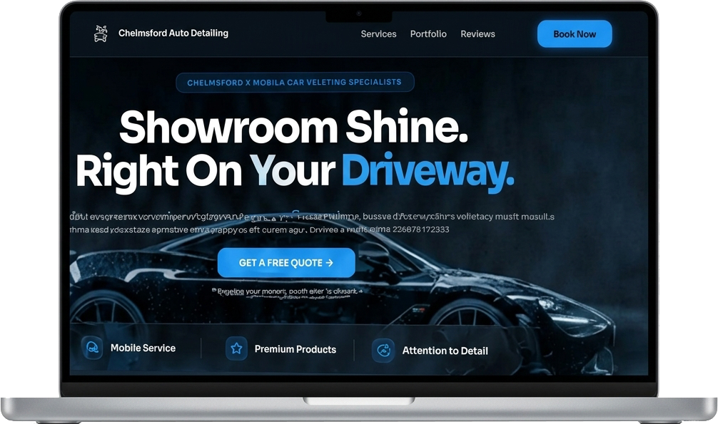 car valet website from SMB Booster