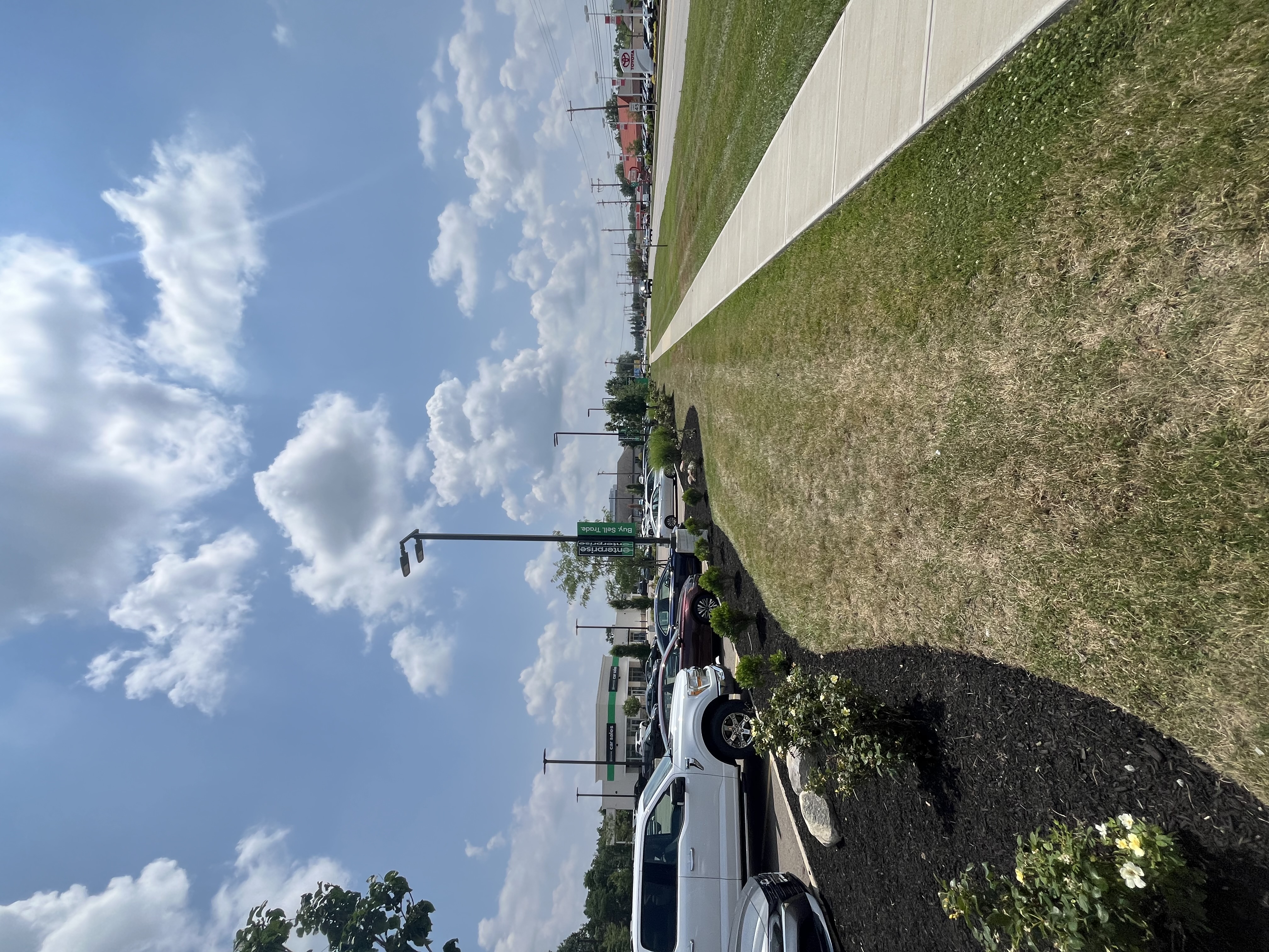 A Commercial property in Boardman freshly landscaped by Zuzan Property Services.
