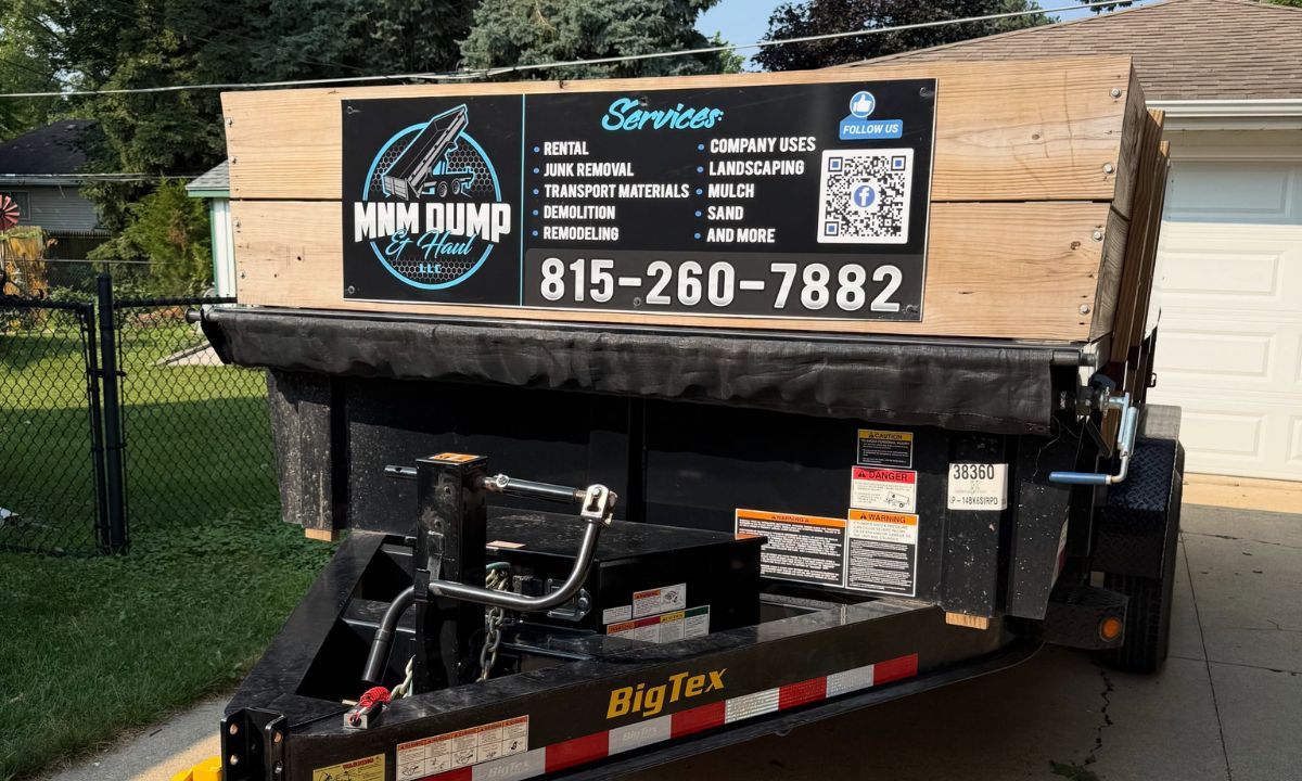 MNM Dump & Haul truck and dumpster hauling service