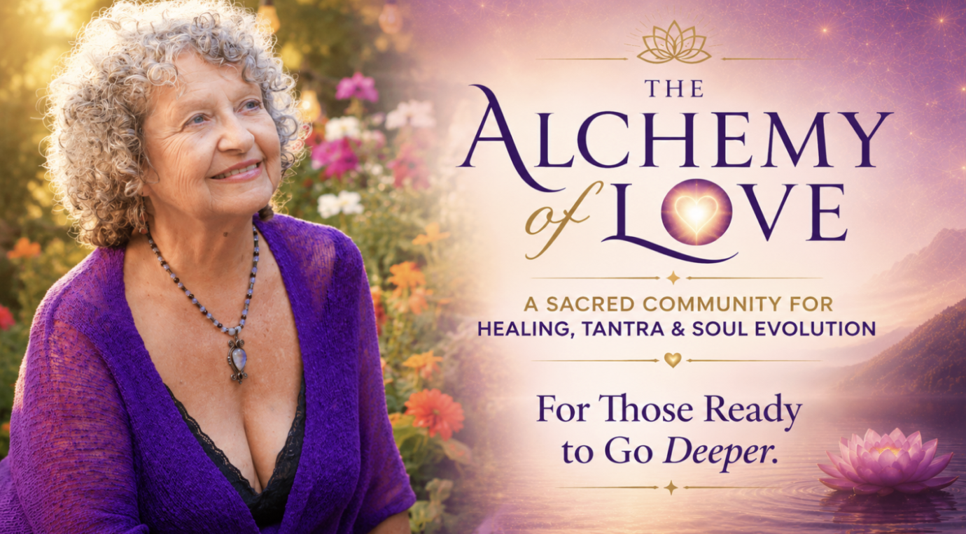 Alchemy of Love branded community banner created for personal growth coach Evelyne Rose