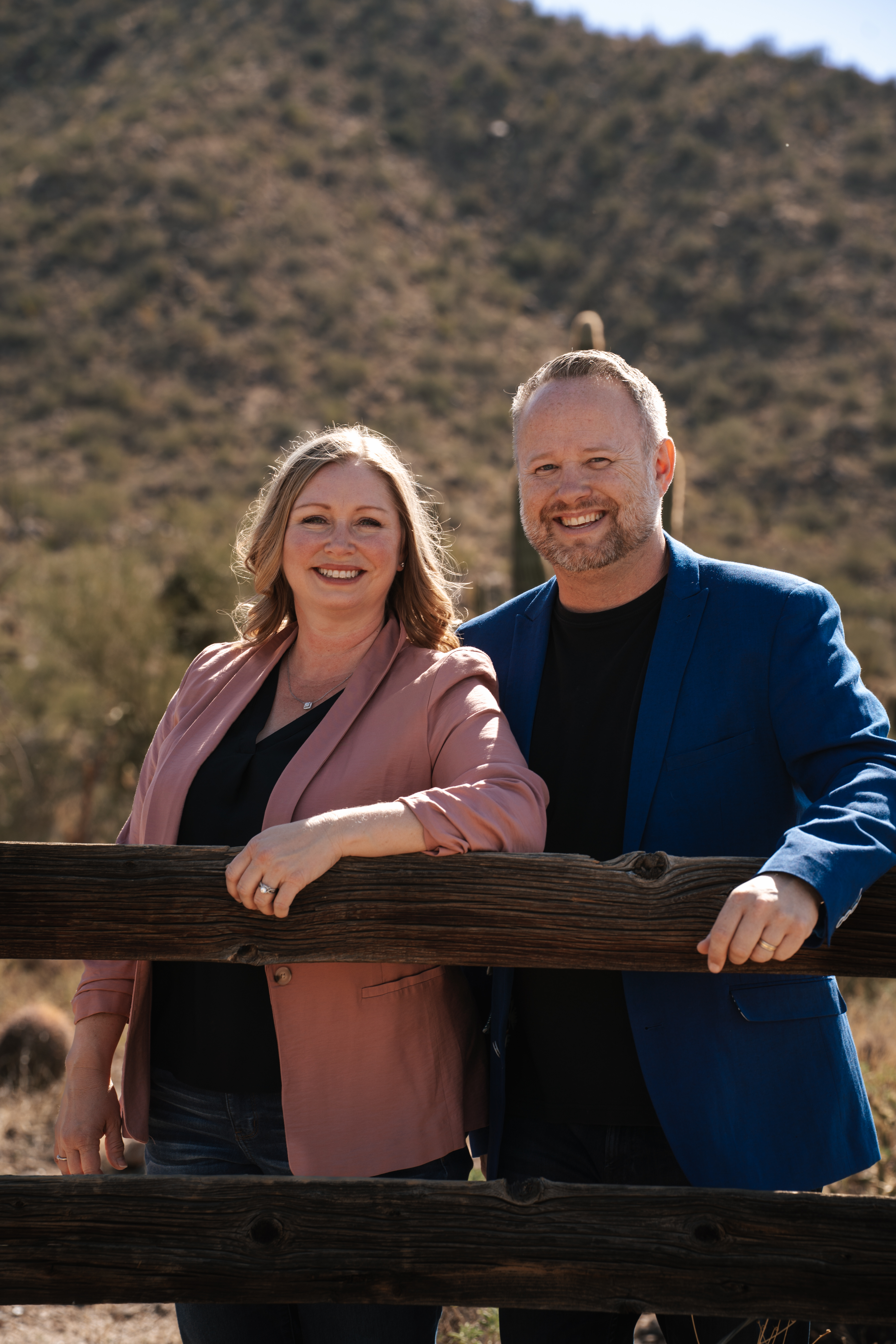 Paul and Alisha Anderson in the Sonoran desert