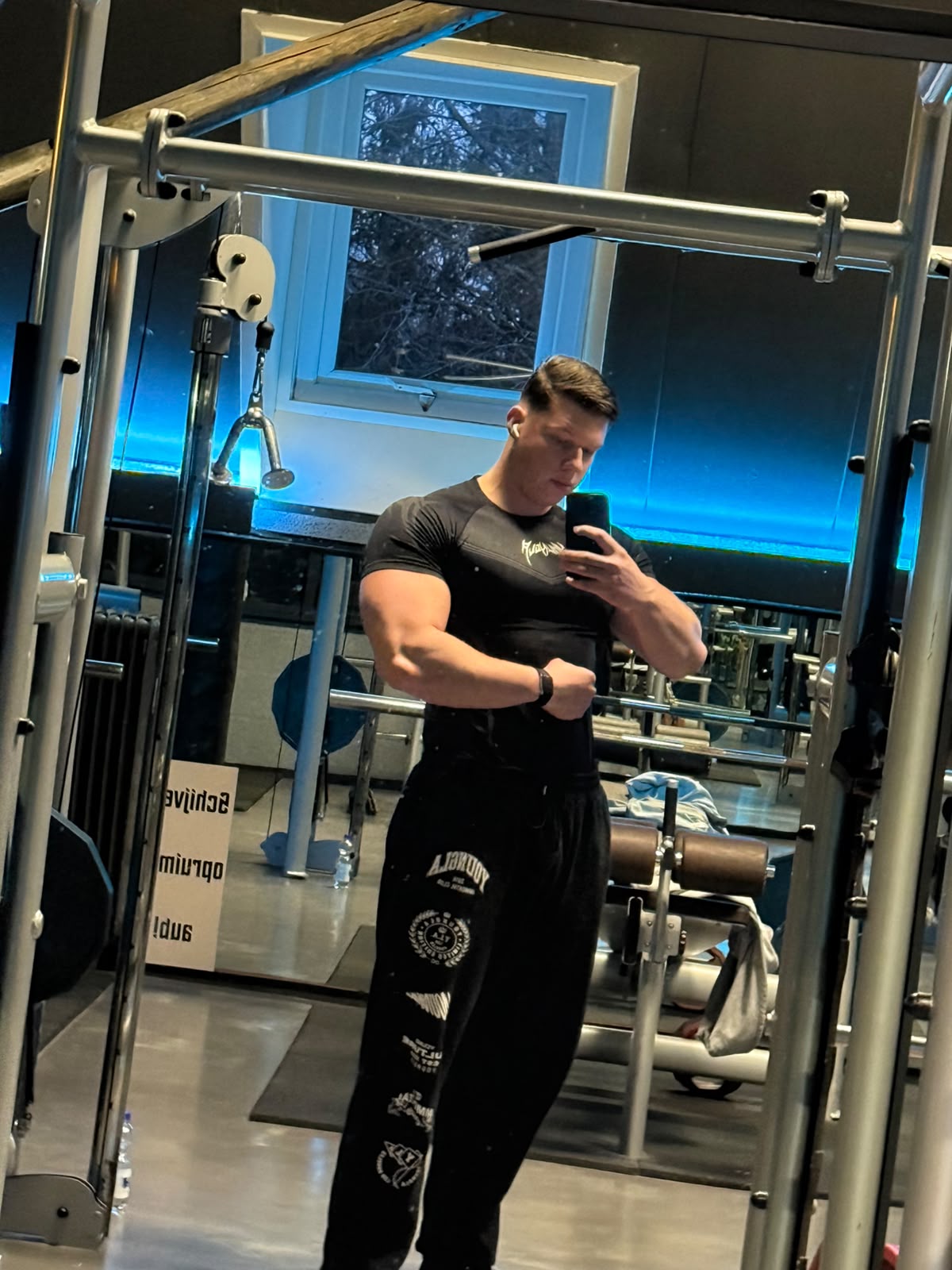 Lars Ploeg tijdens een training