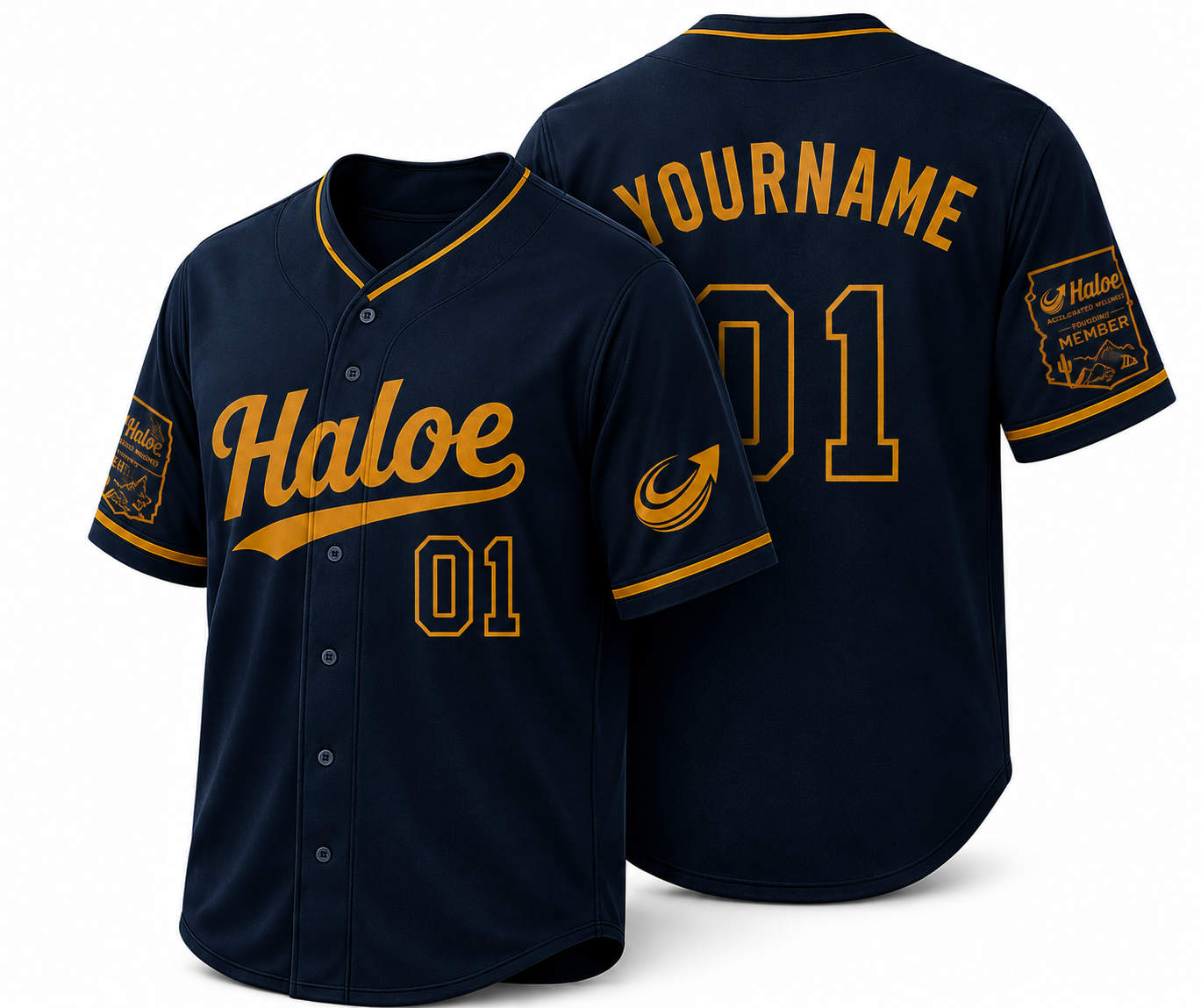Custom Haloe Baseball Jersey