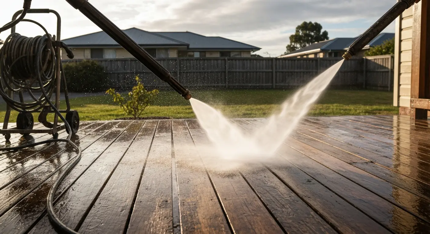 Deck cleaning pressure washing Watson
