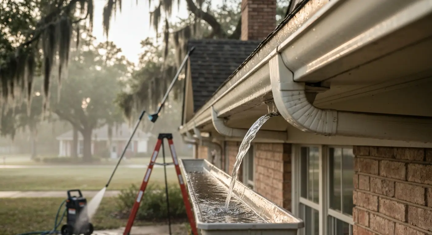 Gutter cleaning service