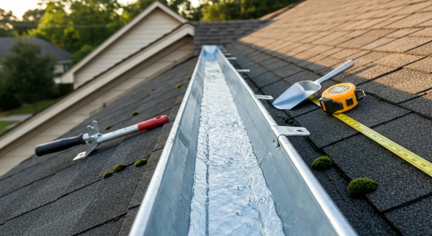Gutter repair work
