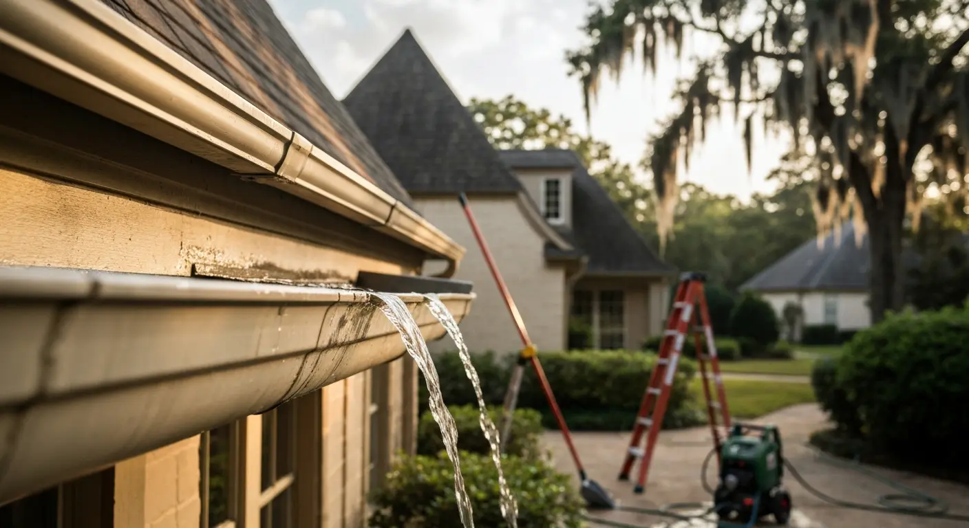 Gutter cleaning service
