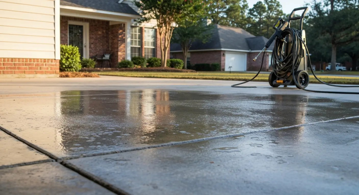 Driveway and patio cleaning