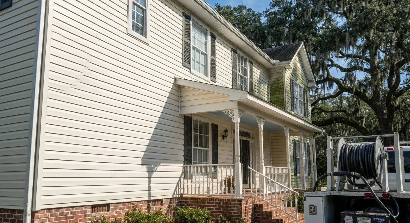 Exterior House Washing Service in Walker LA