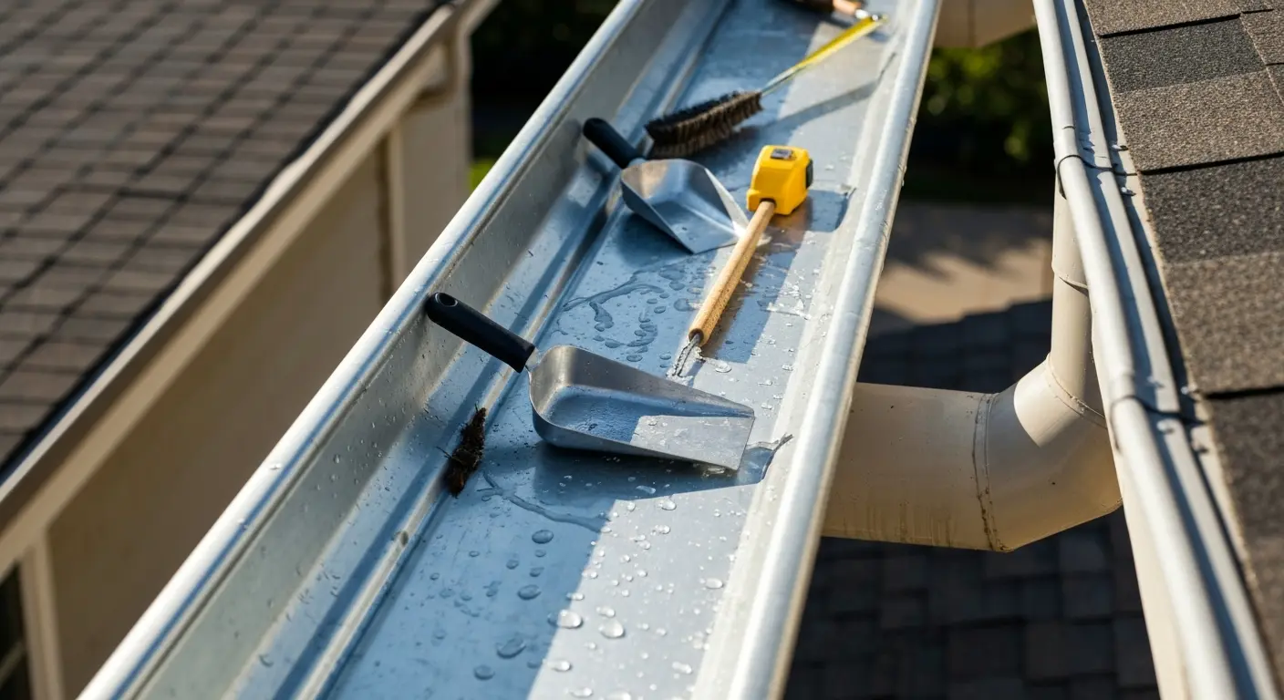 Gutter maintenance inspection