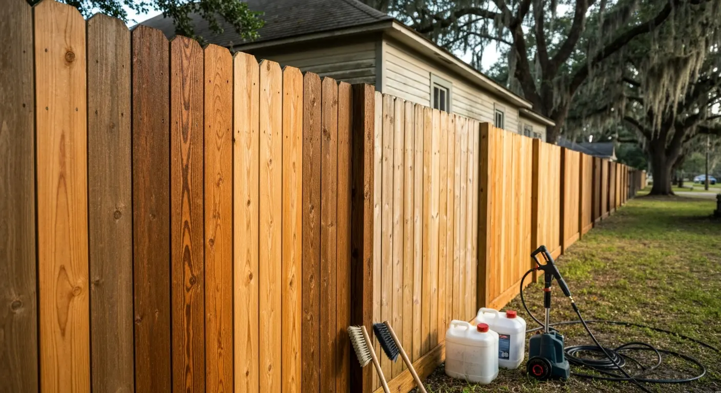 Fence cleaning service Satsuma