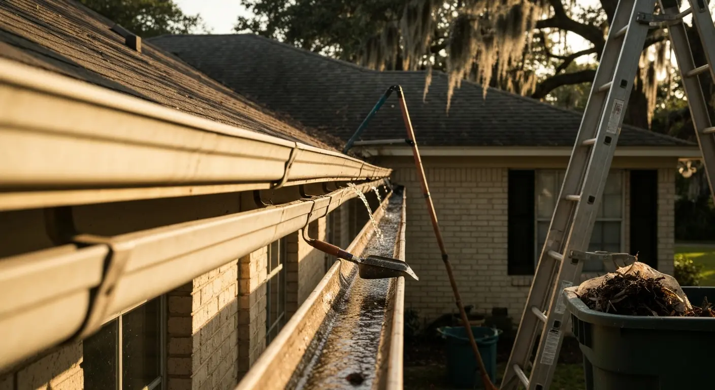 Gutter cleaning service Satsuma