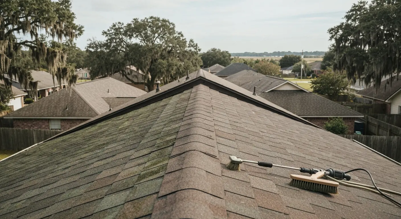 Roof cleaning near Watson and Denham Springs