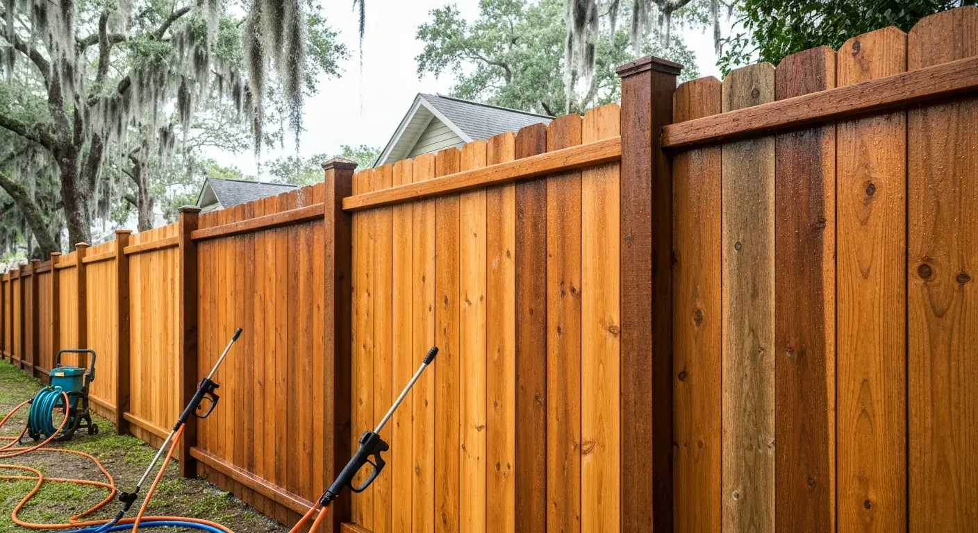 Fence cleaning