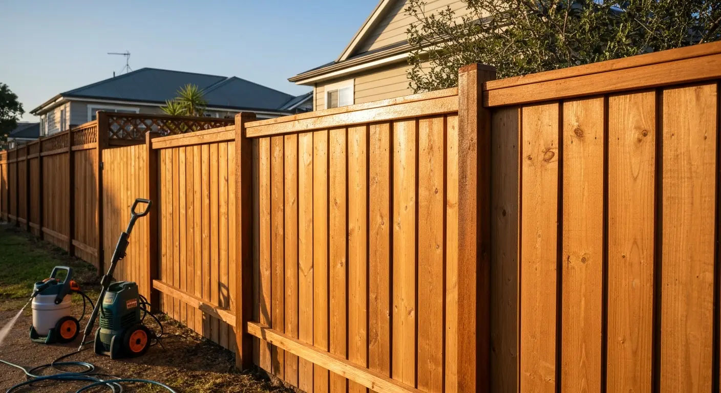 Fence and patio cleaning