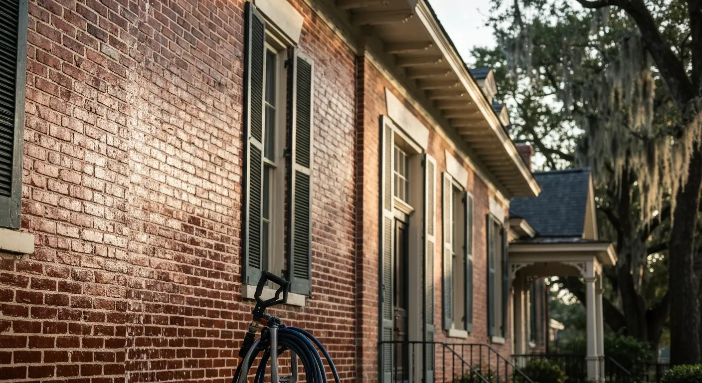 Exterior house cleaning