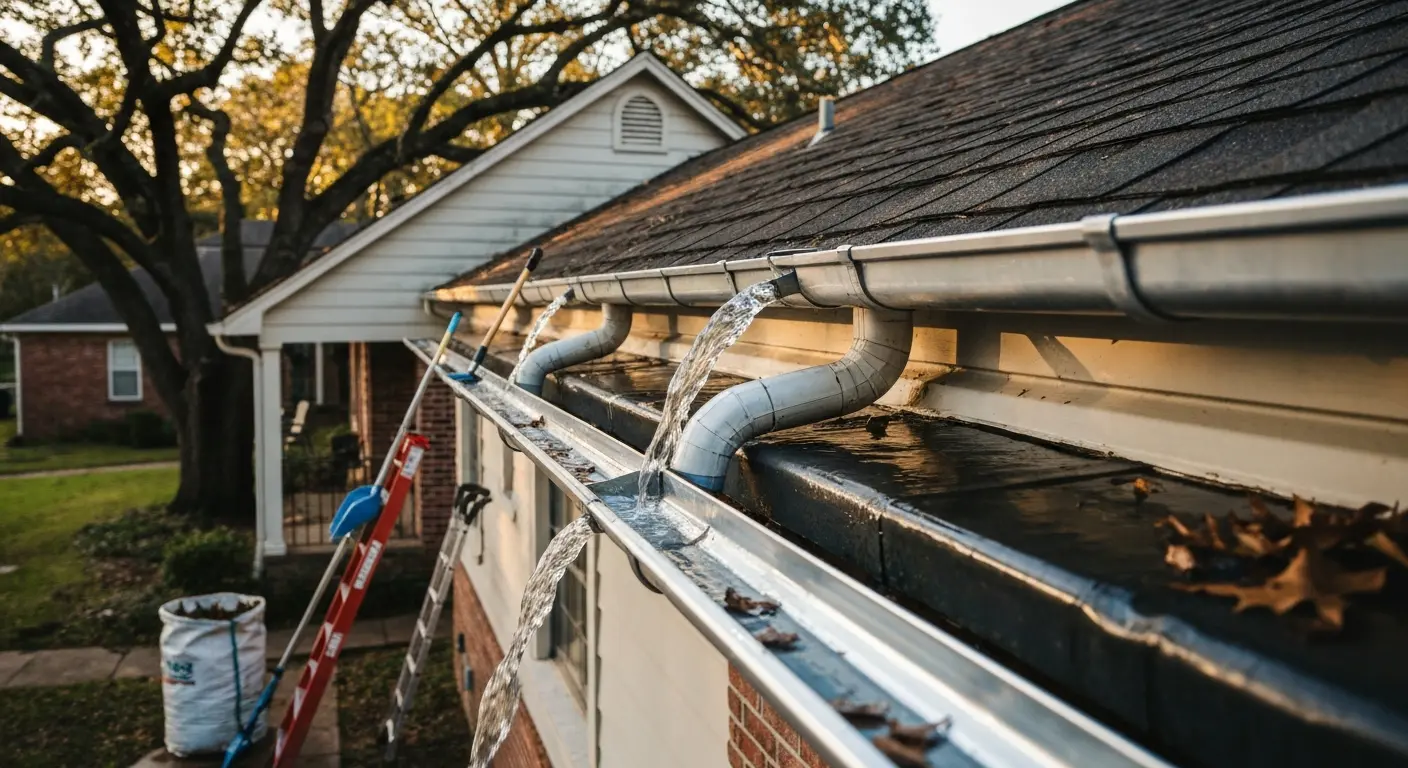 Gutter cleaning service