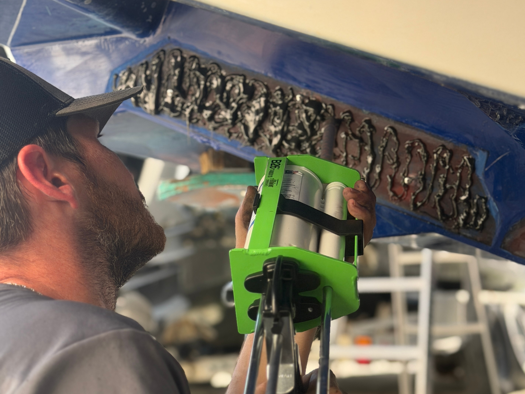 Install of a Seakeeper ride system on a Front Runner