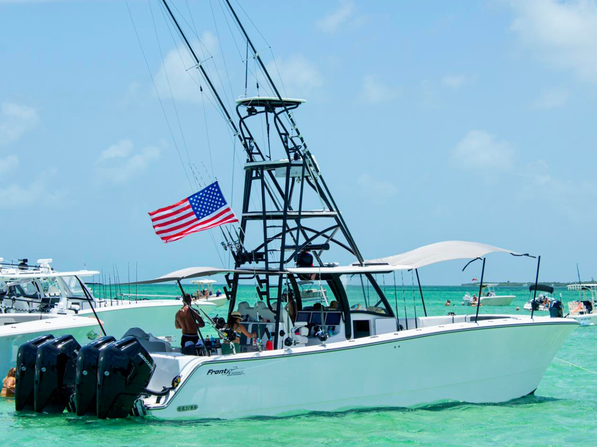 Front Runner at the sandbar in Key West