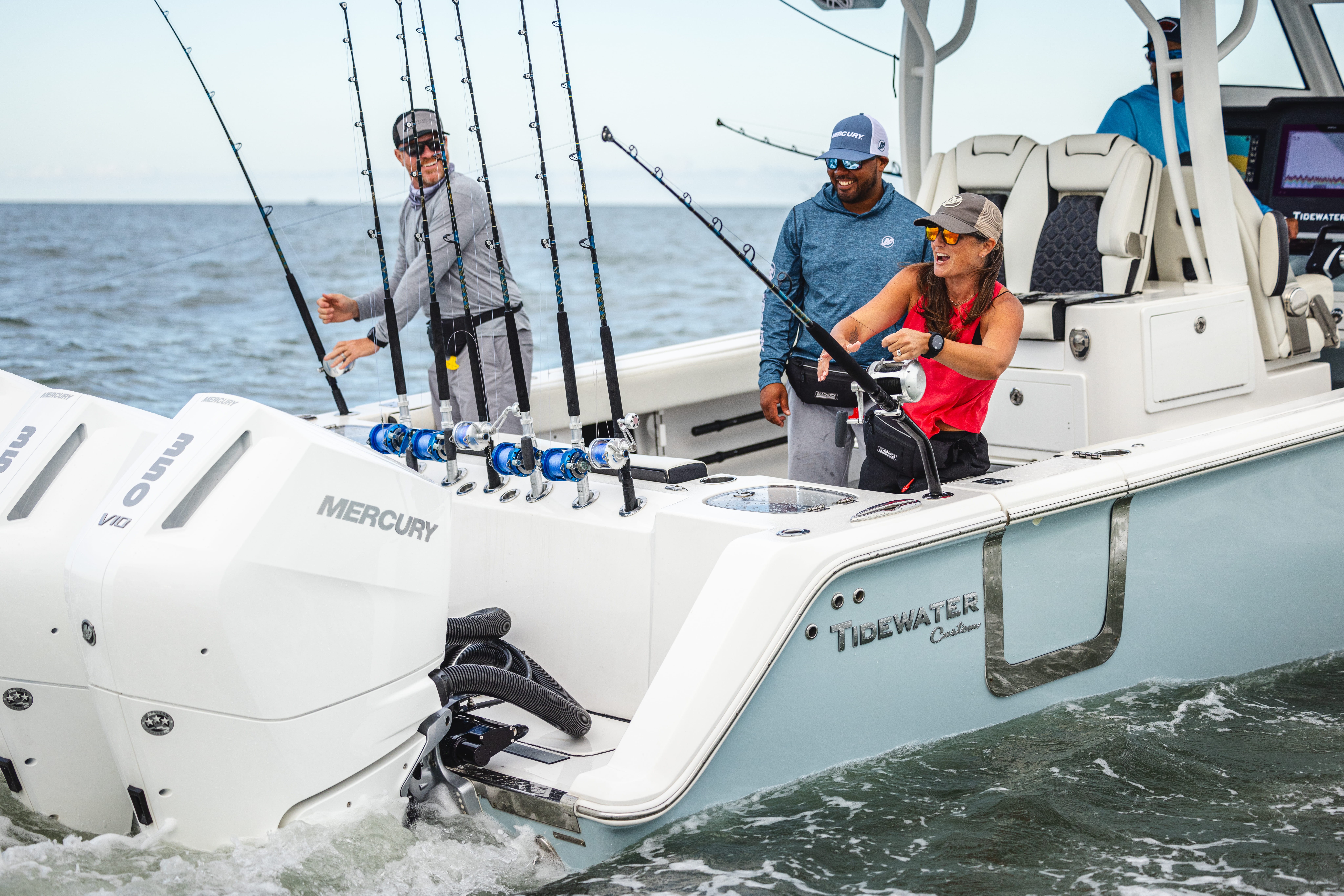 Fishing off an Tidewater