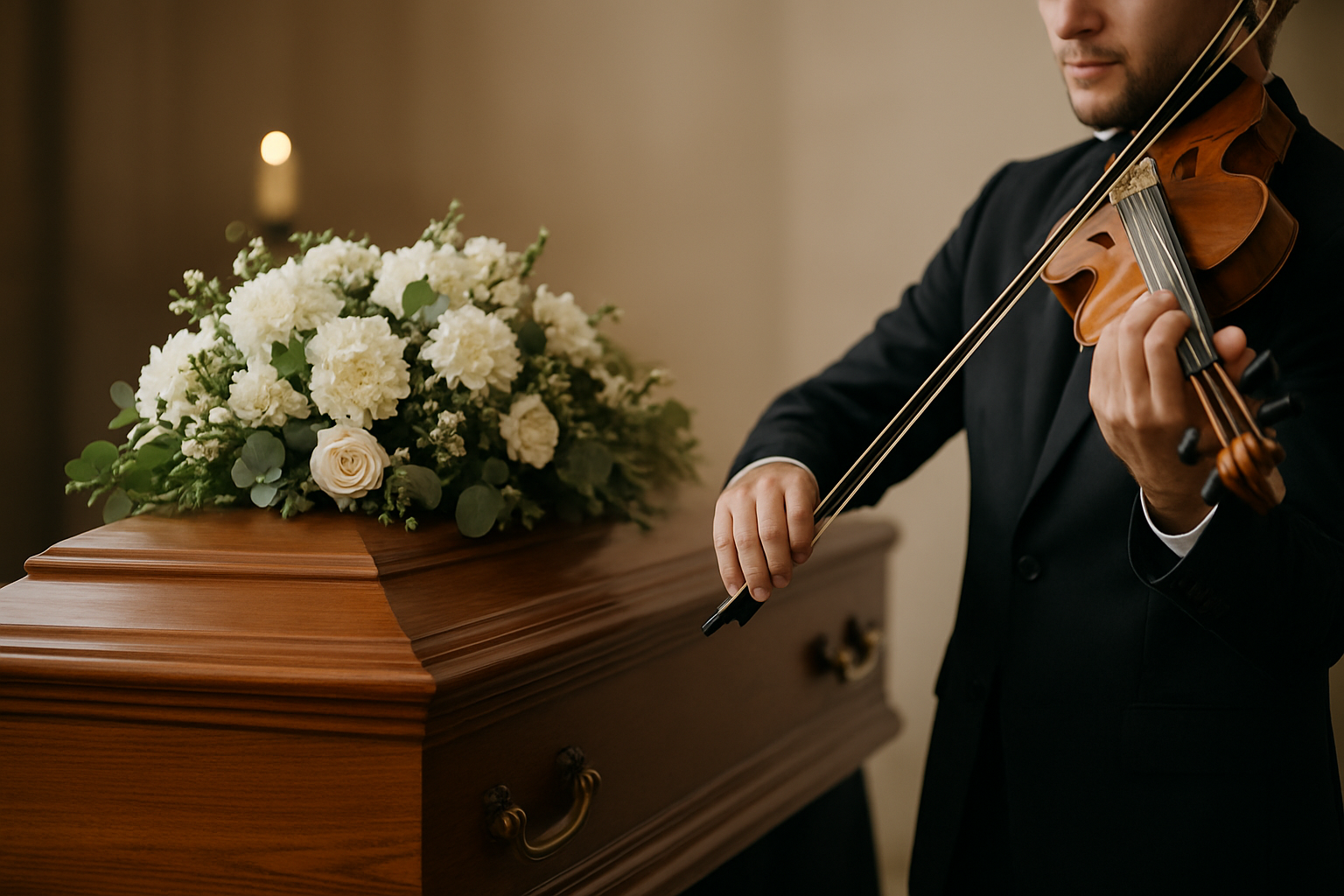 Homenagem musical em cerimônia de despedida