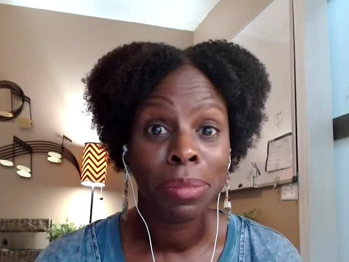 Jeneen Hammond speaking on video