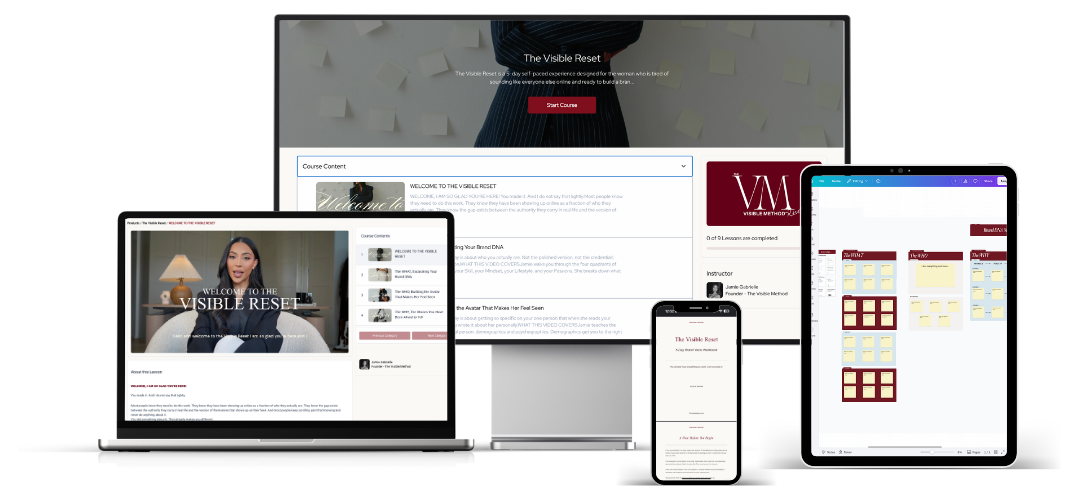 The Visible Method private portal