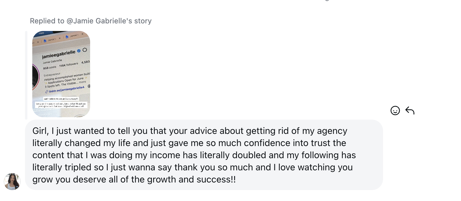 Client message